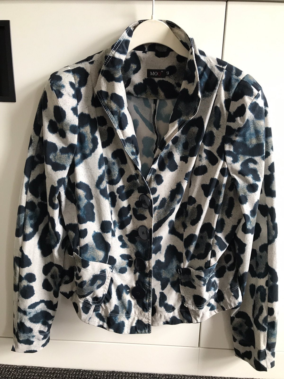 MOQ blazer maat 42, Ophalen of Verzenden, Zo goed als nieuw, Maat 42/44 (L), Blauw