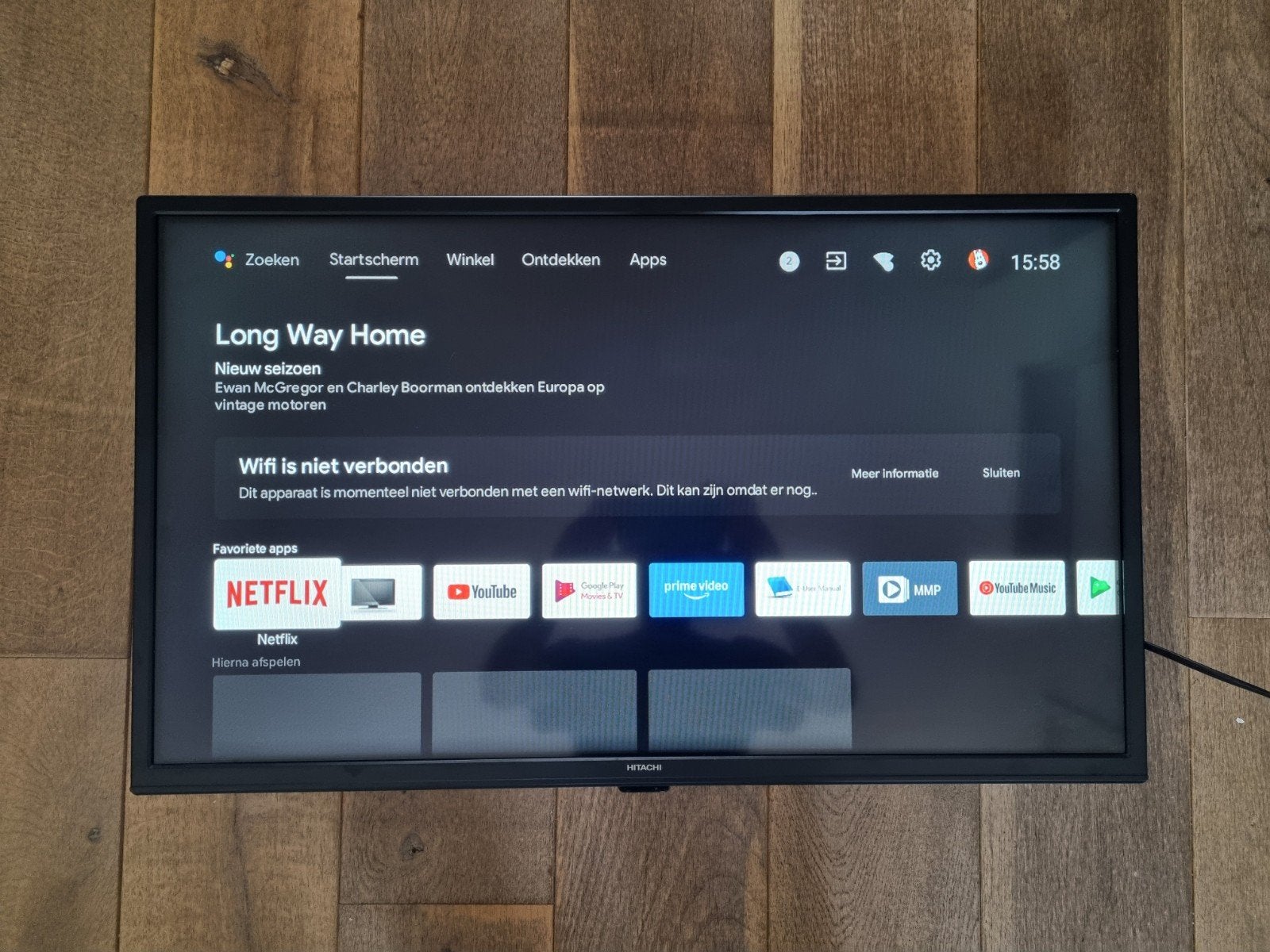 Hitachi 32HAE2252 32 inch Smart TV.
 32 inch / 81 cm, 50 Hz, 80 tot 100 cm, Zo goed als nieuw, Ophalen