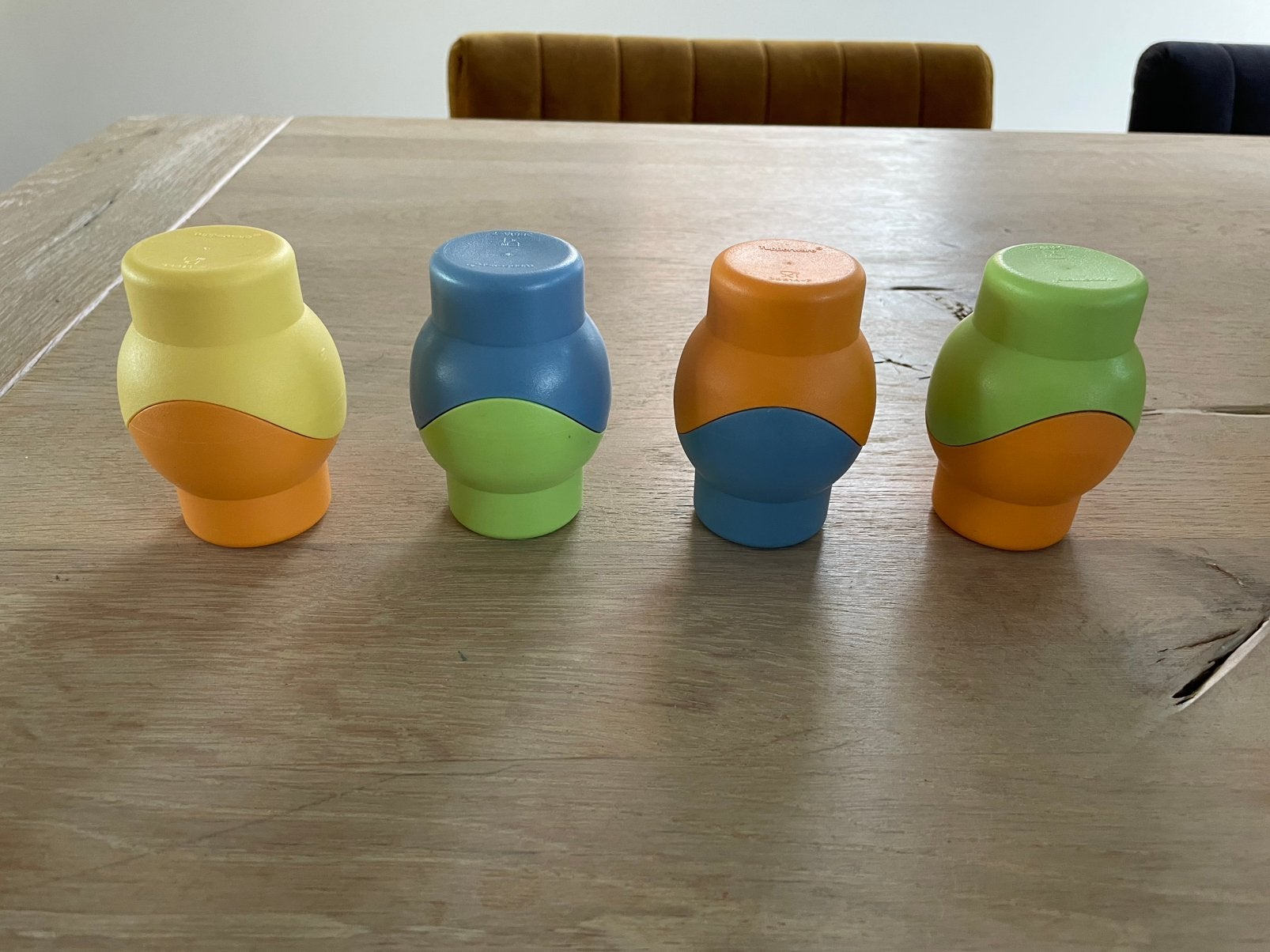 Tupperware trendy eierdoppen - 4 sets / 8 stuks, Huis en Inrichting, Ophalen of Verzenden, Zo goed als nieuw, Overige typen