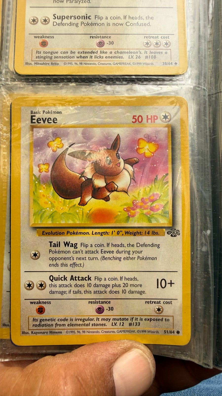Pokémon Eevee Kaart (51/64) - Jungle Set, Verzenden, Gebruikt, Losse kaart