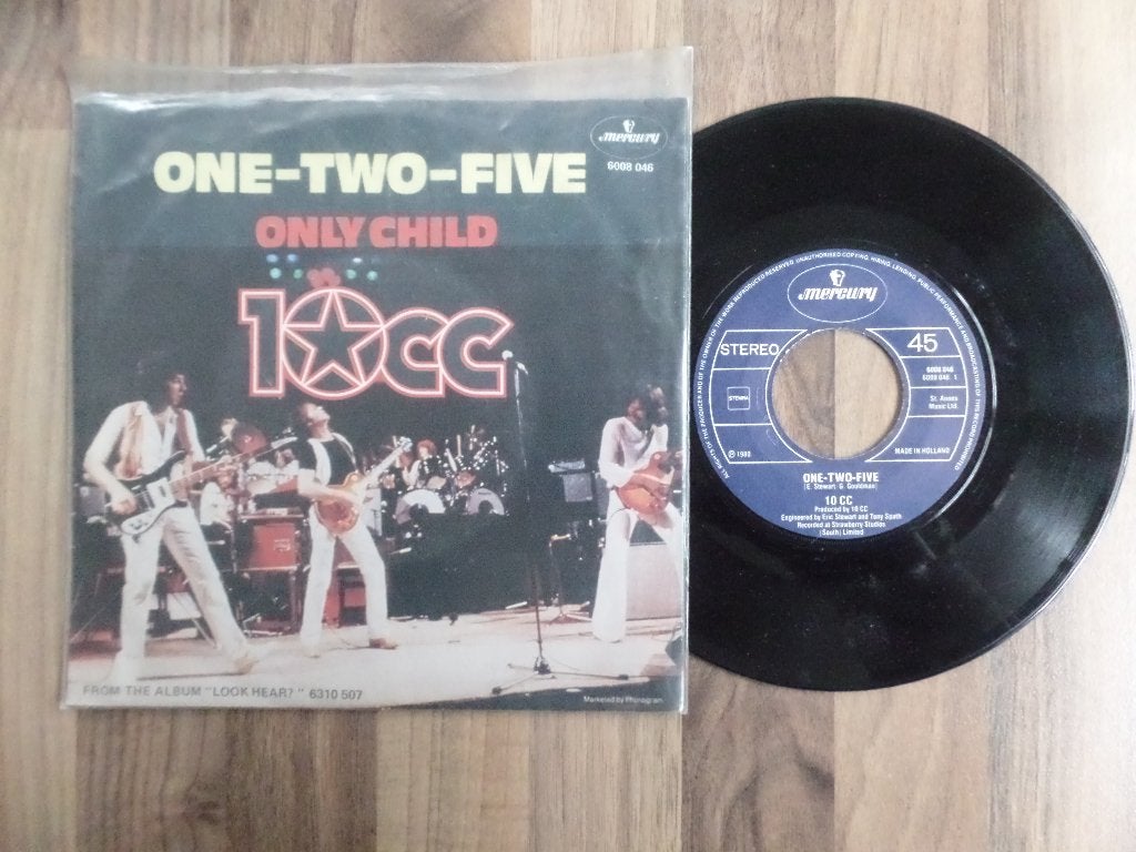 single  10cc - One-Two-Five, Gebruikt, 7 inch, Ophalen of Verzenden, Rock en Metal