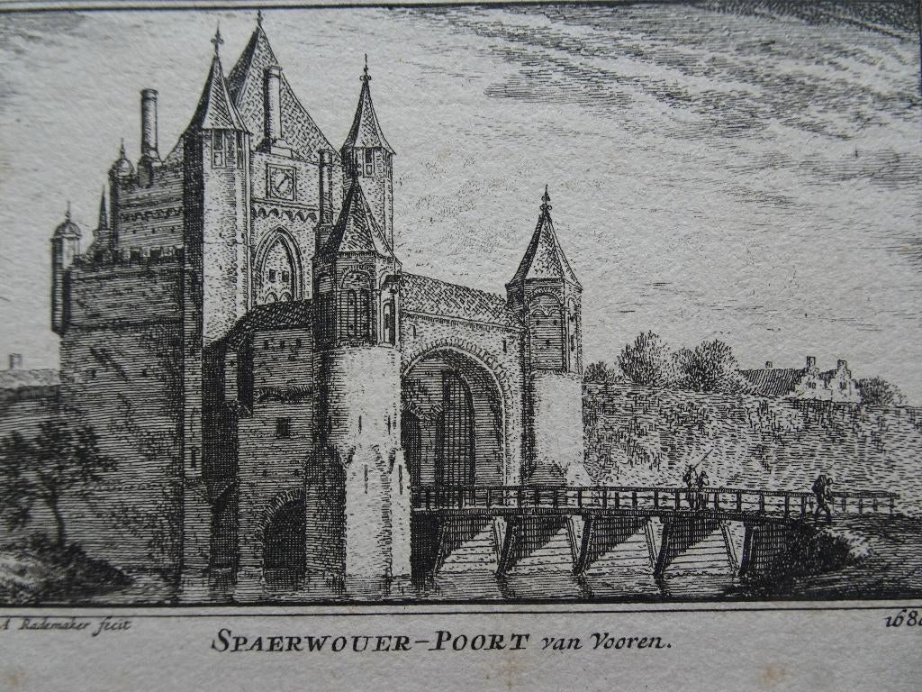 Ets Spaarnwouder poort Haarlem, A. Rademaker 1732, Verzenden