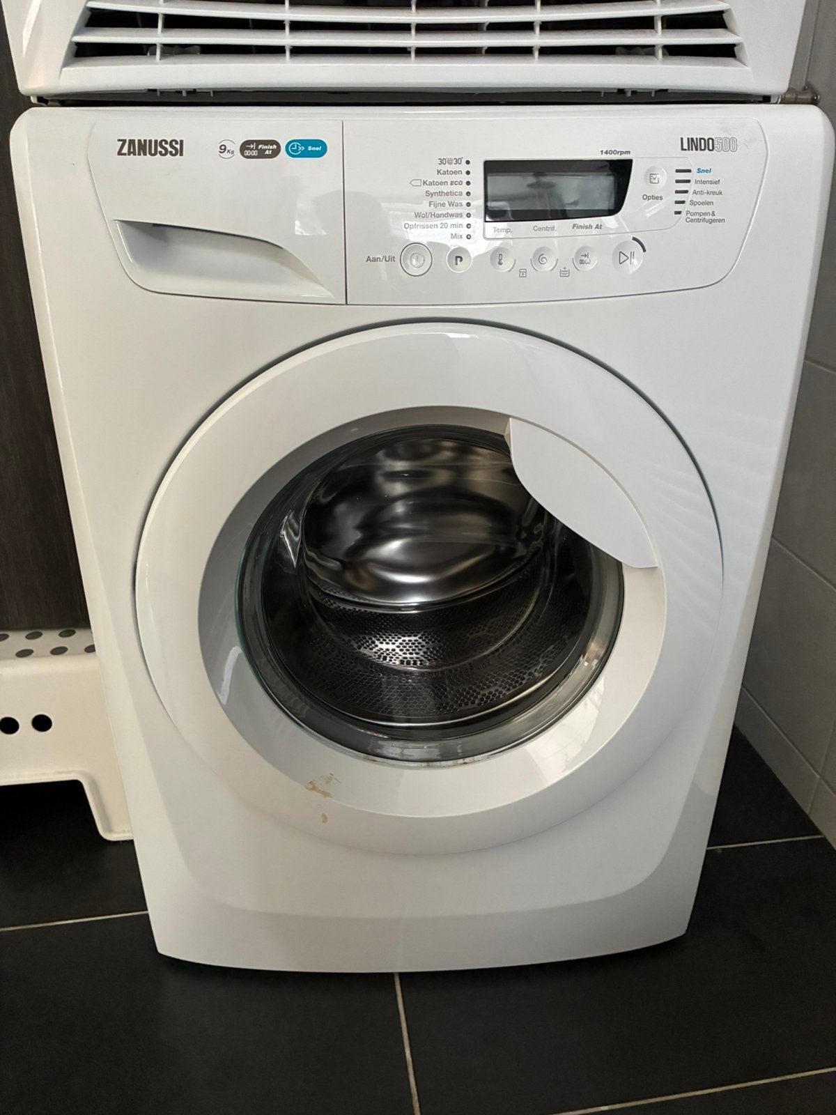 Zanussi wasmachine 9 kg + droger 7 kg, Witgoed en Apparatuur, Wasmachines, Ophalen, Gebruikt, 8 tot 10 kg, 1600 toeren of meer
