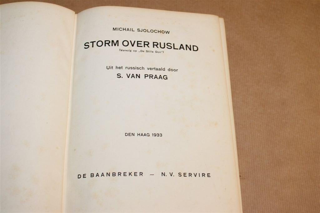 Storm over Rusland — Sjolochow, Vervolg Stille Don 1933, Ophalen of Verzenden, Gelezen