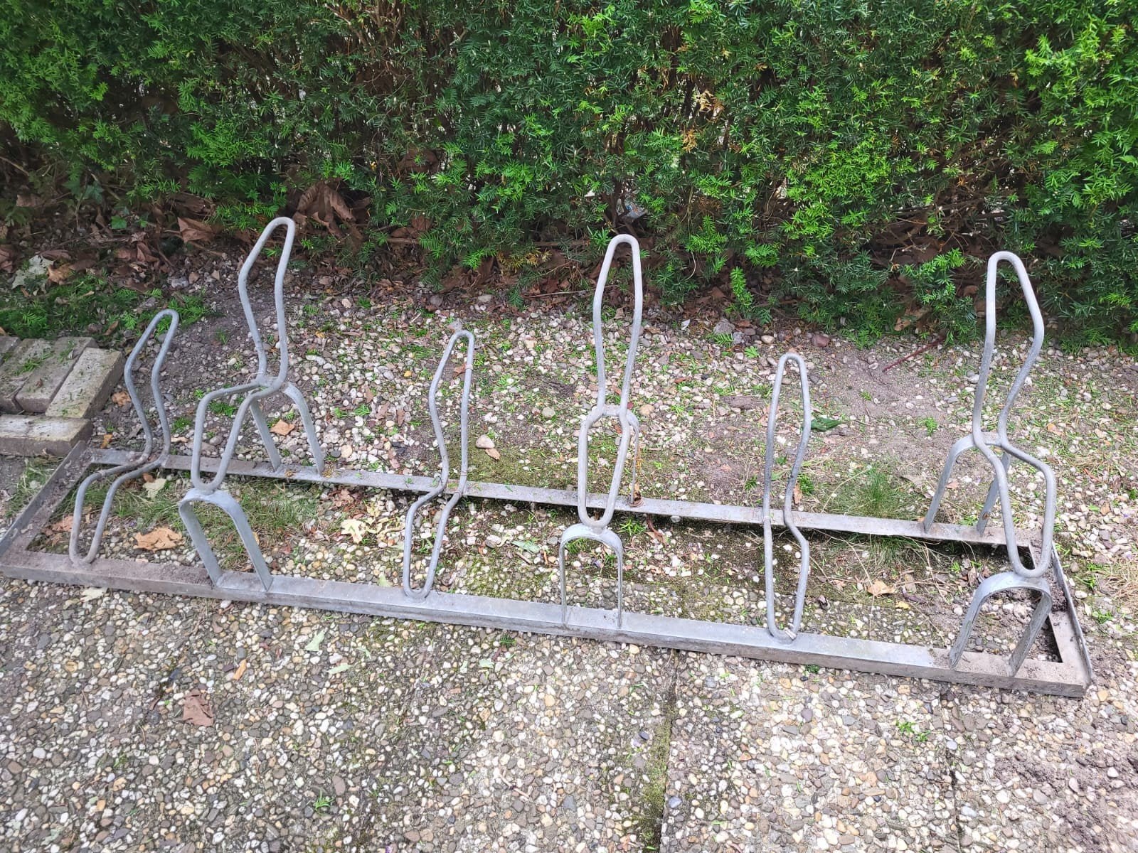 Stevige fietsenrek voor 6 fietsen - Gegalvaniseerd, Ophalen, Gebruikt