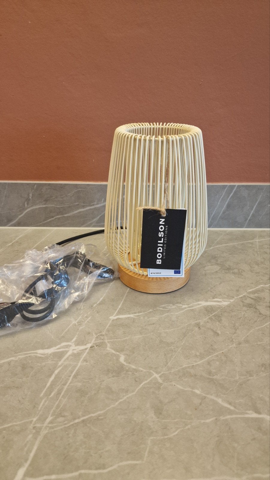 Bodilson Tafellamp E14 - Rotan Design, Beige, Overige merken, E14 (klein), Nieuw
