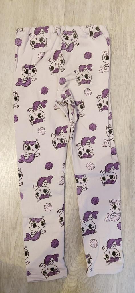 H&M Legging met zeemeerminkatten - Maat 122, Ophalen, Gebruikt, H&M, Meisje