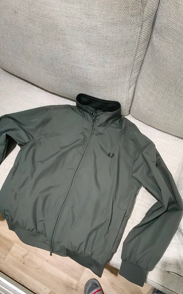 Fred Perry Brentham Jacket - Field green - Maat L, Maat 52/54 (L), Ophalen of Verzenden, Zo goed als nieuw, Fred Perry