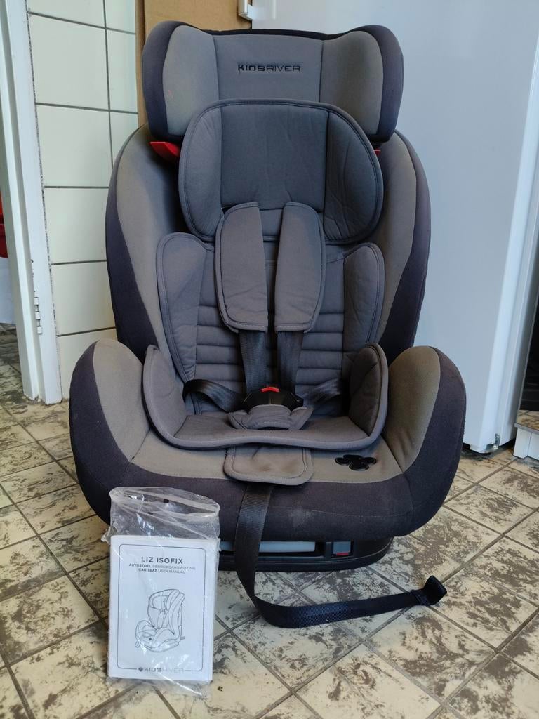 •	Kidsriver Liz autostoel gr 1-2-3, isofix  en top tether, Ophalen, Overige merken, Slaapstand, Isofix