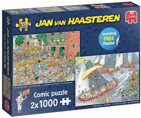 Jan van Haasteren - Hollandse Tradities - 2x1000 stukjes, Ophalen of Verzenden, 500 t/m 1500 stukjes, Nieuw, Legpuzzel