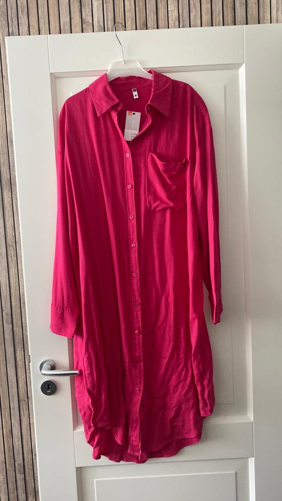 Nieuwe linnen blousejurk!, Maat 38/40 (M), Ophalen of Verzenden, Zo goed als nieuw, Roze
