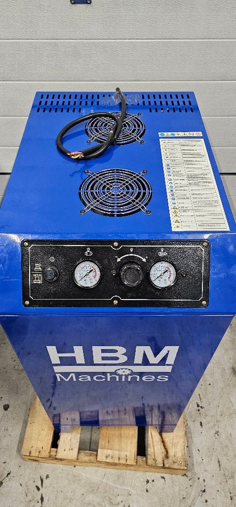 HBM 6 PK industriële compressor 720 l/min - 230 Volt., Zo goed als nieuw, Olievrij, 6 tot 10 bar, 100 liter of meer