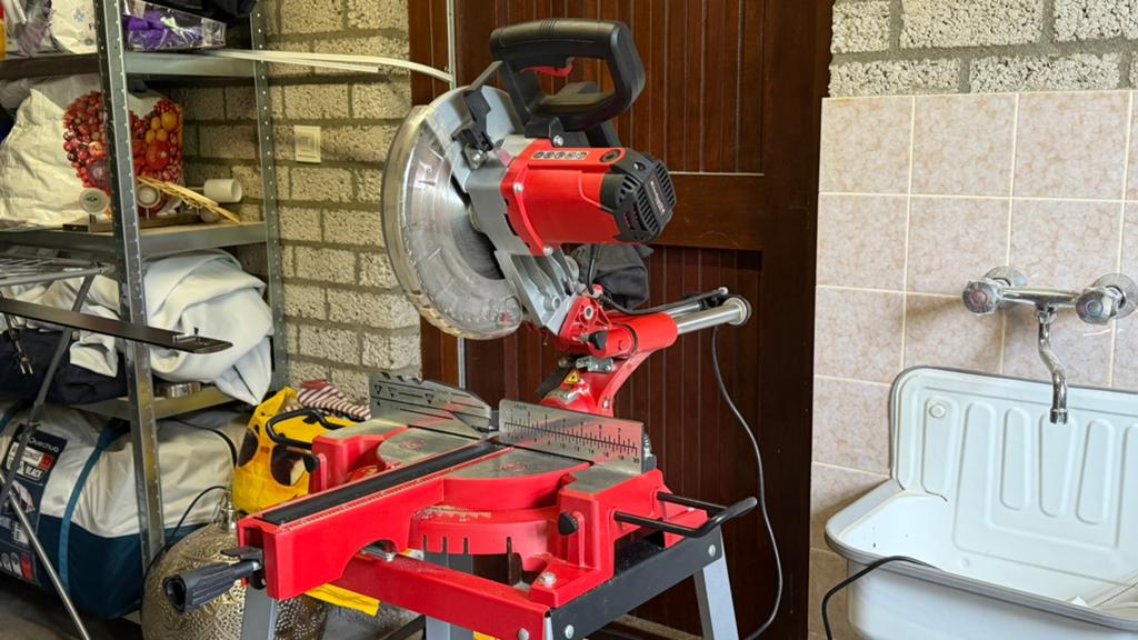Einhell afkortzaag, Ophalen, 70 mm of meer, Zo goed als nieuw, Afkortzaag