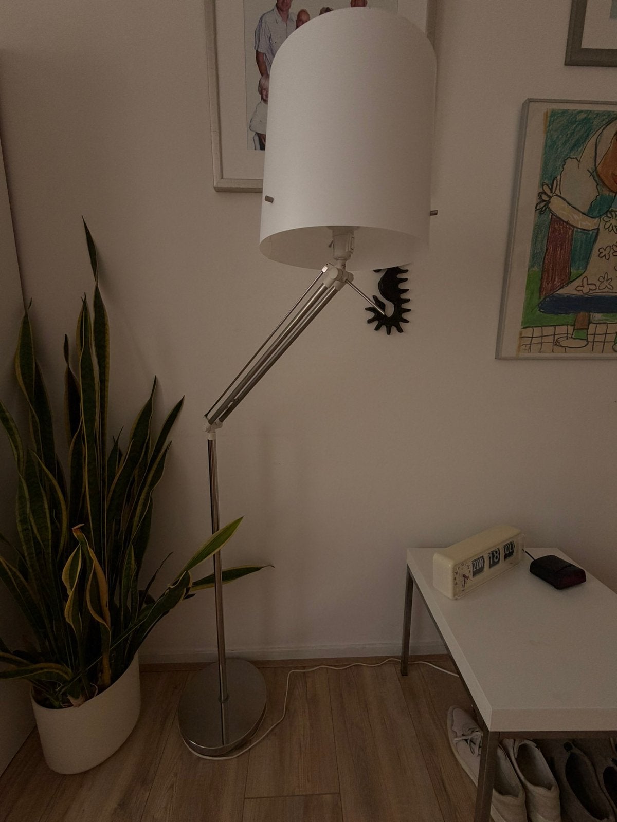 2 staande Ikea lampen, Ophalen, Kunststof, Gebruikt, Scandinavisch