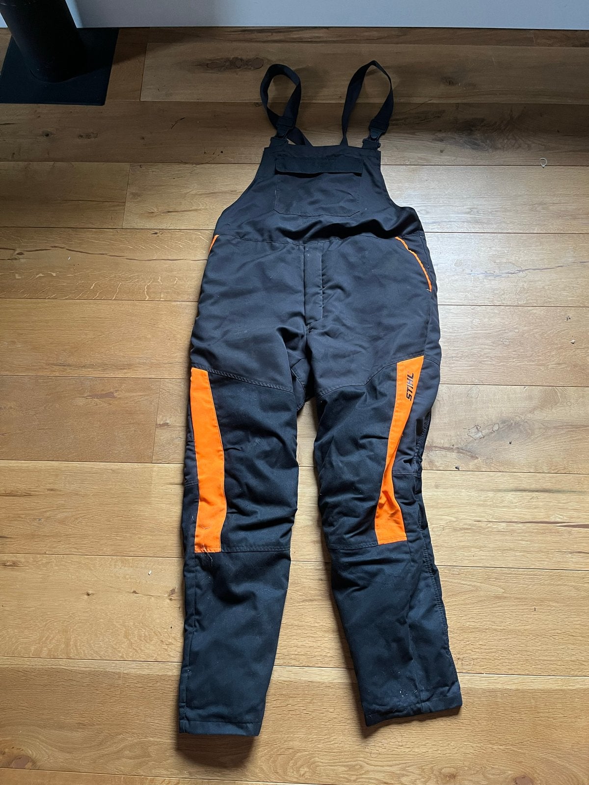 Stihl zaagbroek maat L 34-38 in goede conditie, Ophalen of Verzenden, Gebruikt