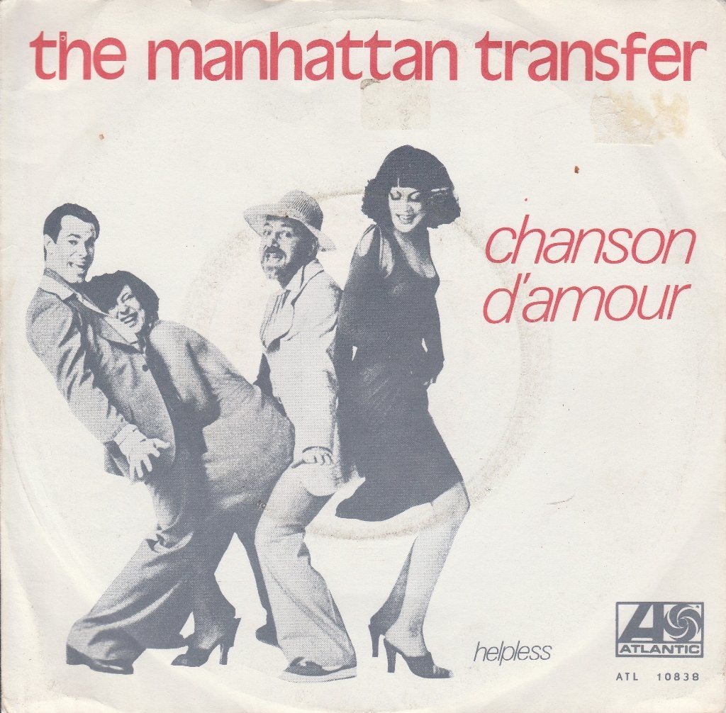 s 1349 The Manhattan Transfer – Chanson D'Amour, Gebruikt, Fotohoes, Single, Ophalen of Verzenden