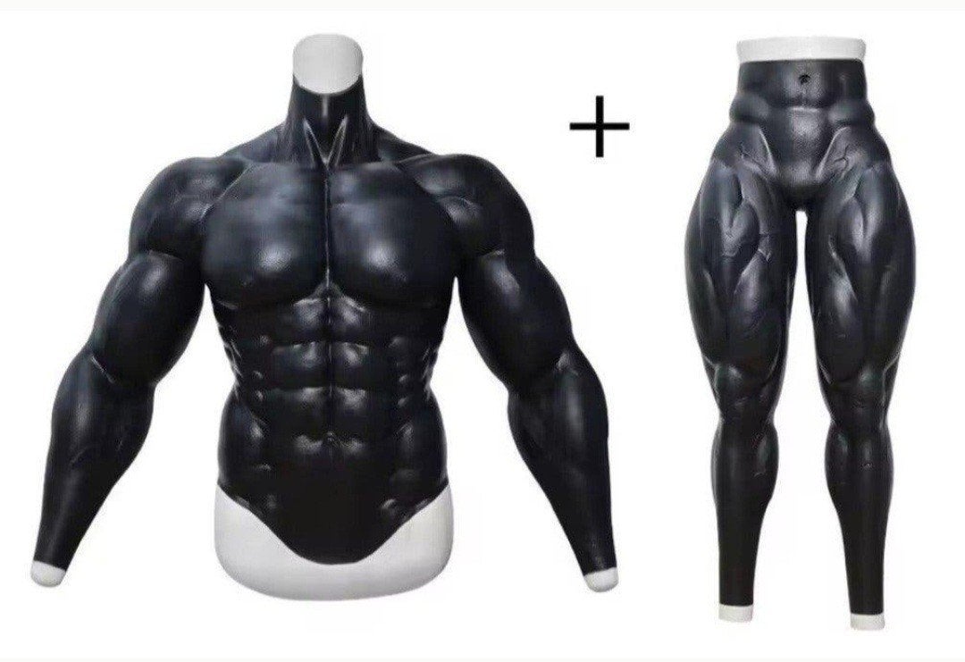 Black Siliconen Fantasy Suit, Verzenden, Nieuw