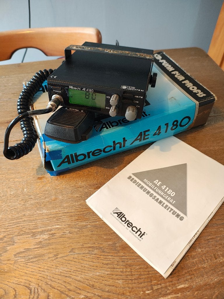 Albrecht AE 4180 80 kanalen CB radio, Ophalen of Verzenden, Gebruikt, Zender en Ontvanger