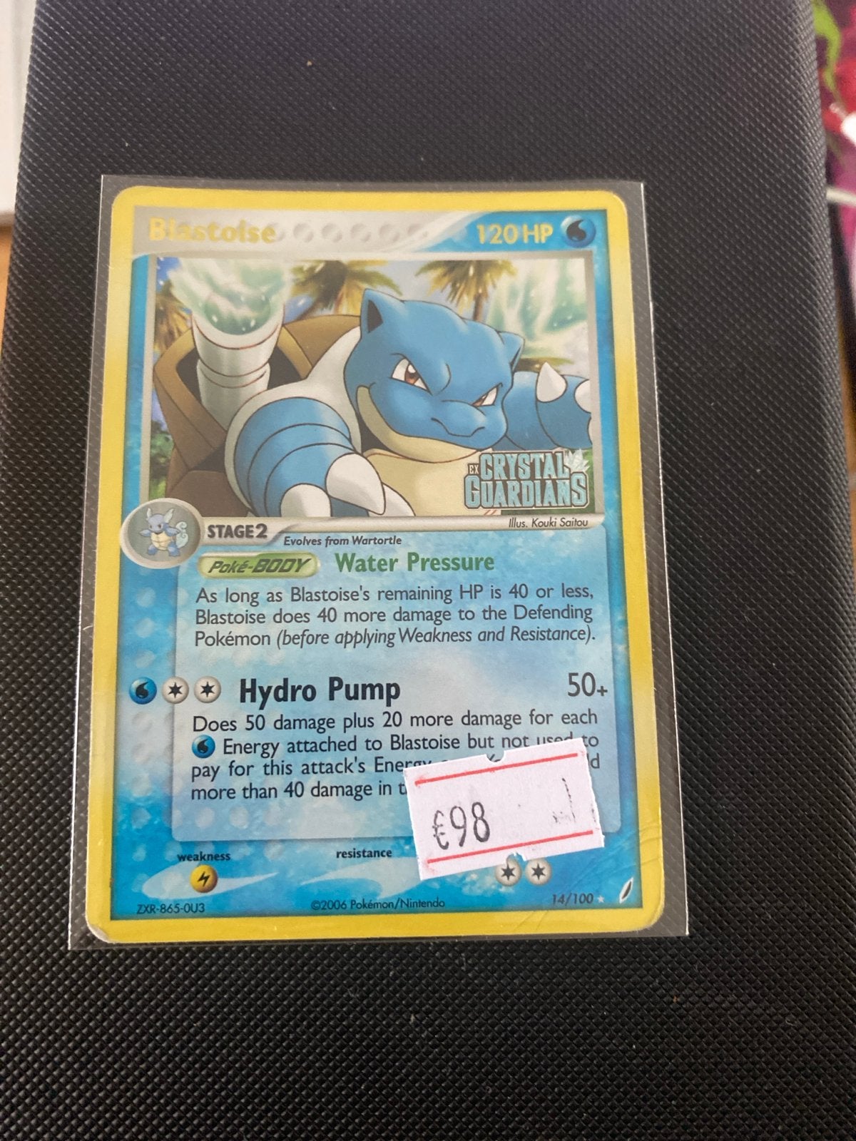 Pokemon Blastoise Crystal Guardians 14/100 (Bespeeld), Ophalen of Verzenden, Gebruikt, Losse kaart