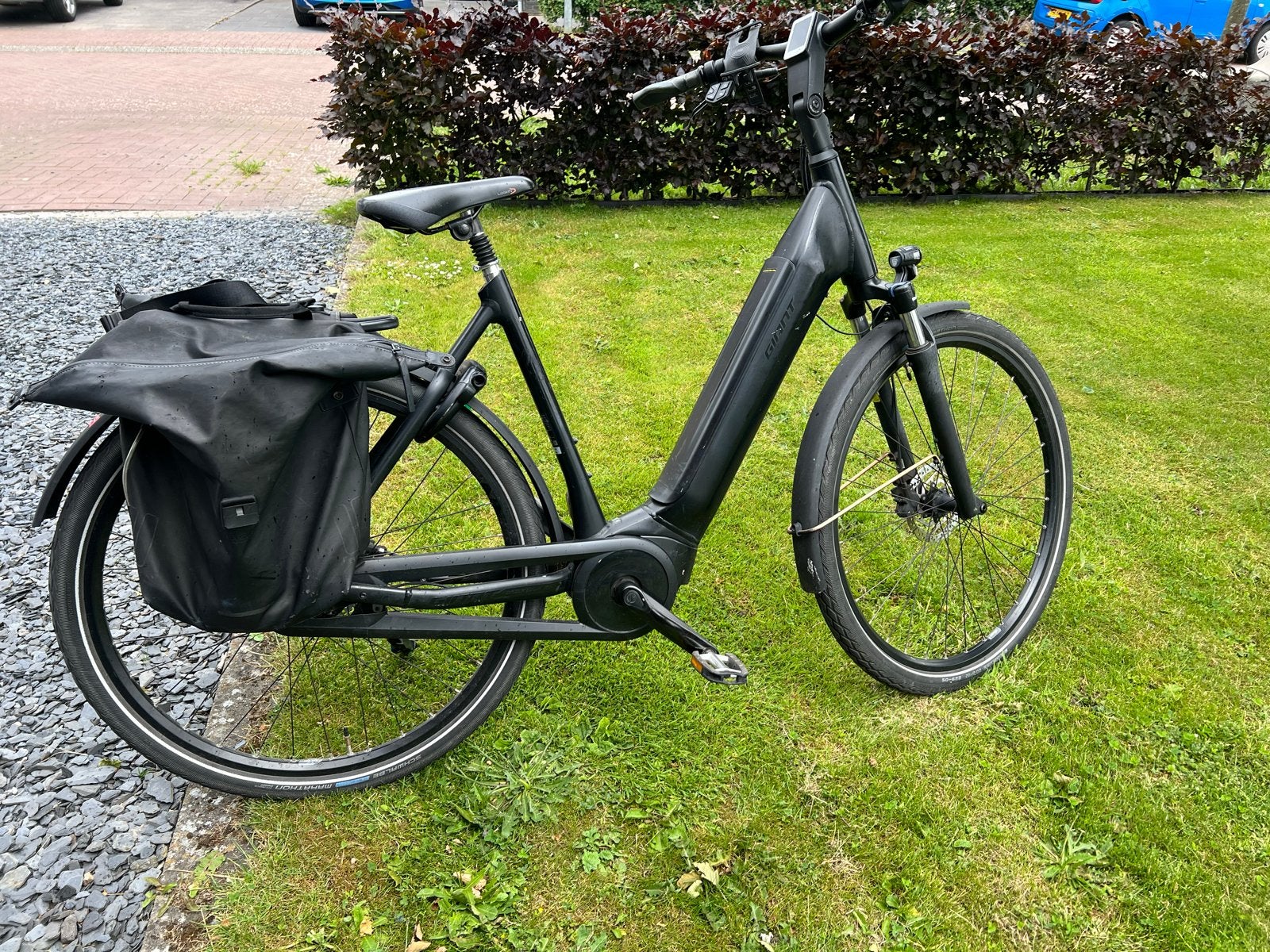 Giant Dames E-bike met fietstassen, Ophalen, Gebruikt, Giant, 51 tot 55 cm