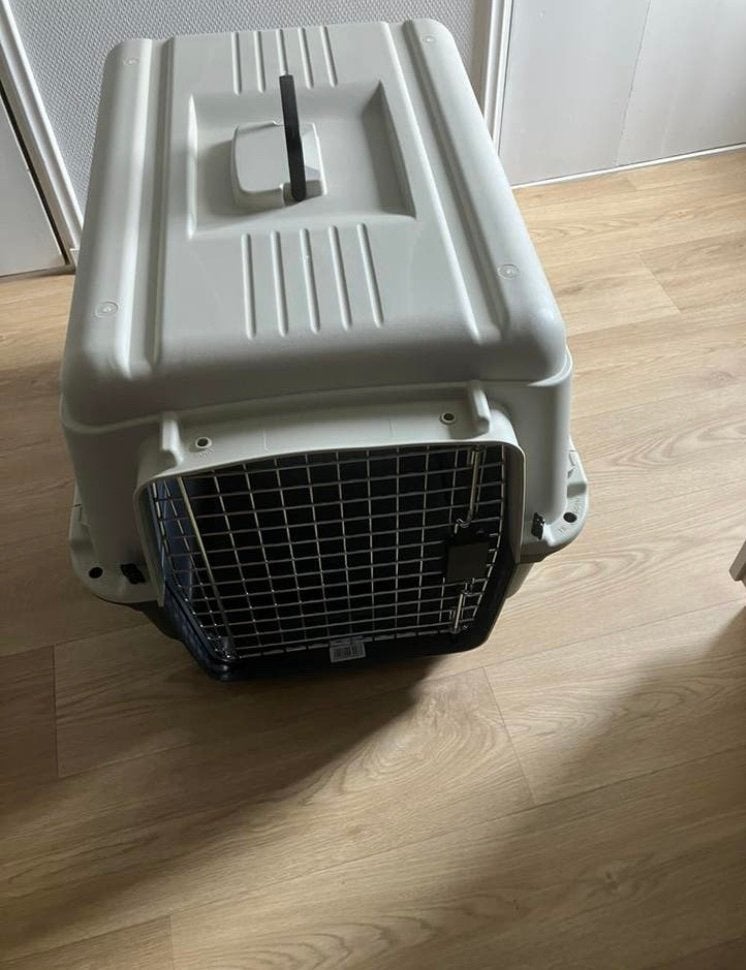 Flamingo transportbox M zgan, Ophalen, Zo goed als nieuw