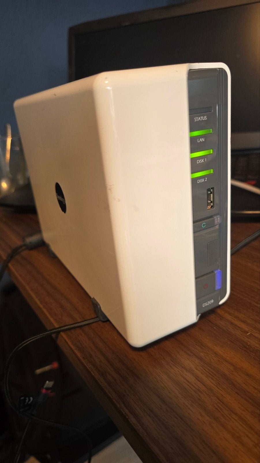 Synology DS209 NAS met 2TB + 1,5 TB disk, Computers en Software, Gebruikt, Server, Ophalen of Verzenden, Synology
