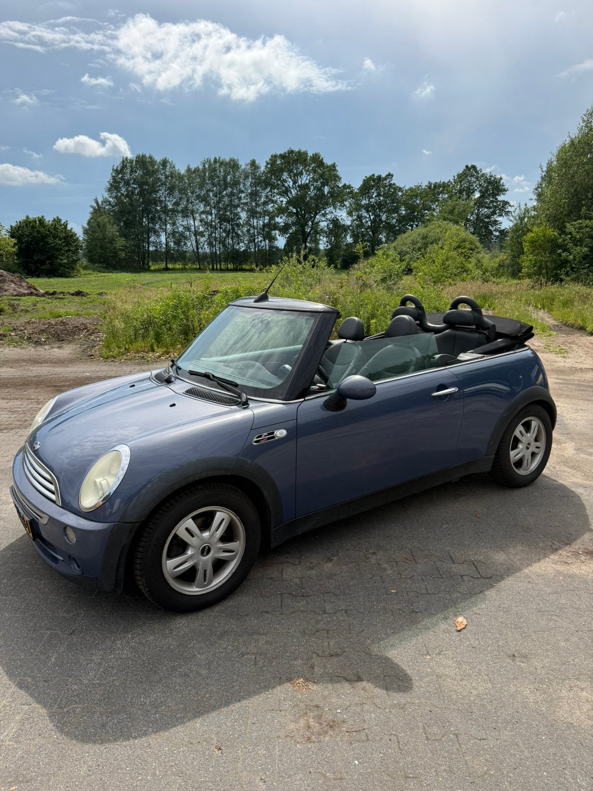 Mini John Cooper Works 2005 Blauw, Cabriolet, 115 pk, Particulier, 1150 kg