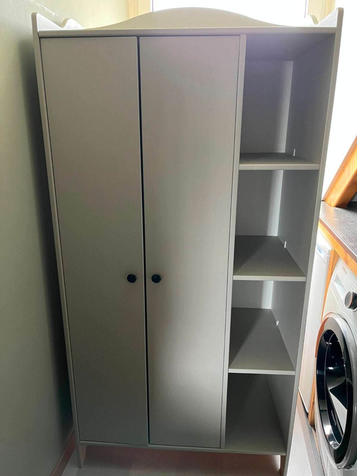 Ikea Trogen retro kinderkledingkast grijs, Ophalen, Kast, 50 tot 70 cm, 105 cm of meer