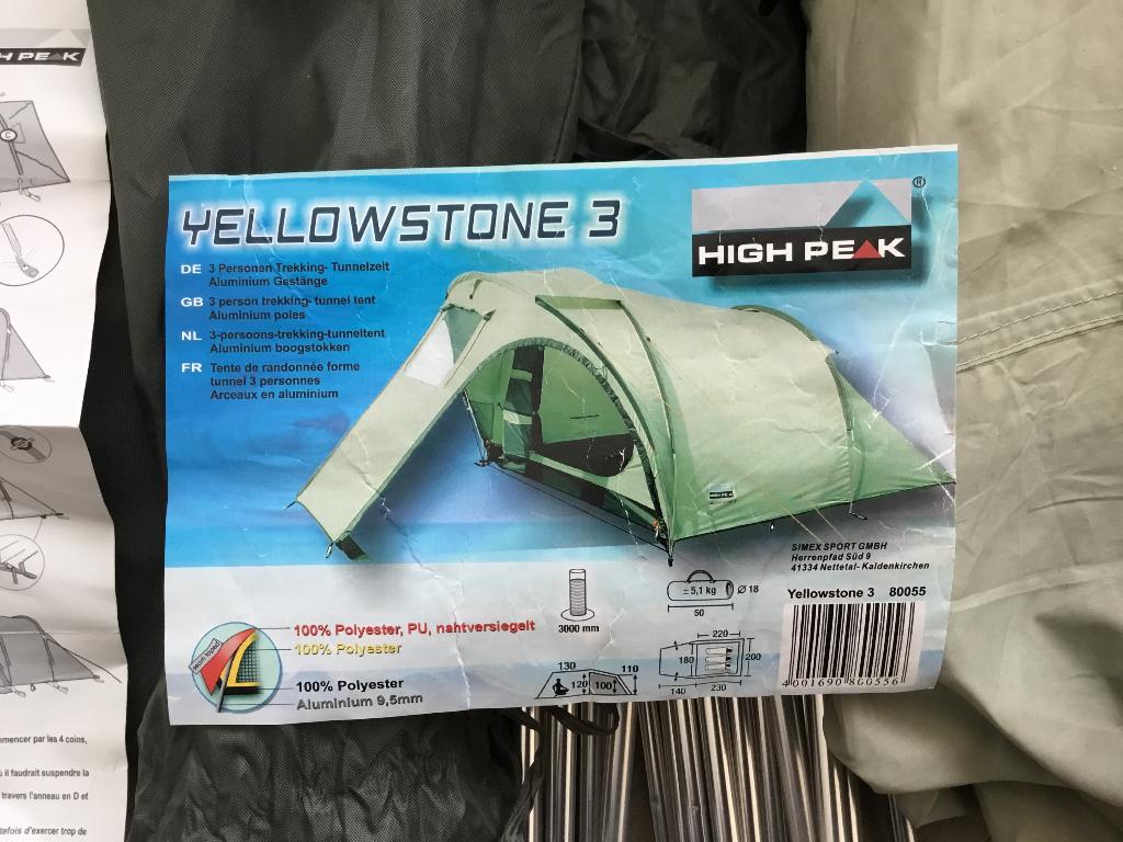 3-pers. High PeakTrekkerstent van Jack Wolfskin., Ophalen of Verzenden, Zo goed als nieuw