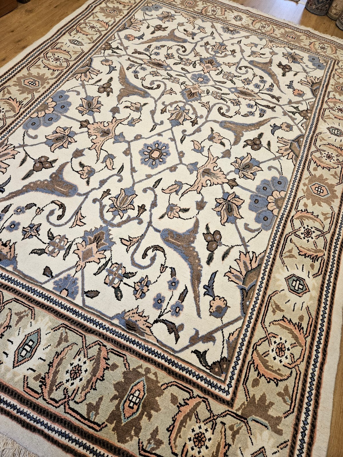 Handgeknoopt perzisch tapijt sultanabad 310x216, Info@SlatsAntiek.nl, Blauw, Perzisch, Vof Slats Antiek