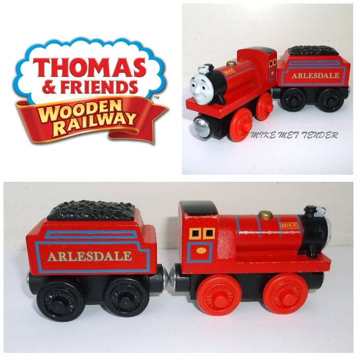 Thomas de Trein Houten Series, Mike met tender, Ophalen of Verzenden, Gebruikt