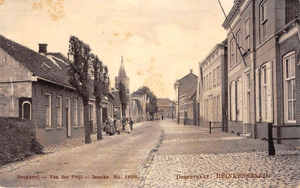 Heinkenszand Dorpstraat Borsele Zeeland Tinto Novum Tulp, Verzenden, Voor 1920, Gelopen, Zeeland