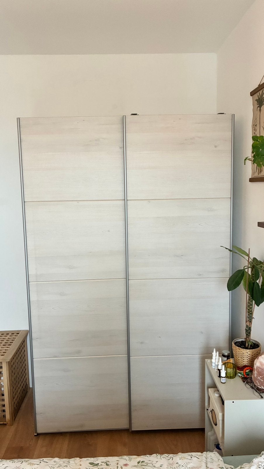 Kledingkast Karwei 130x205x60cm, Ophalen, Met deur(en), Gebruikt, 100 tot 150 cm