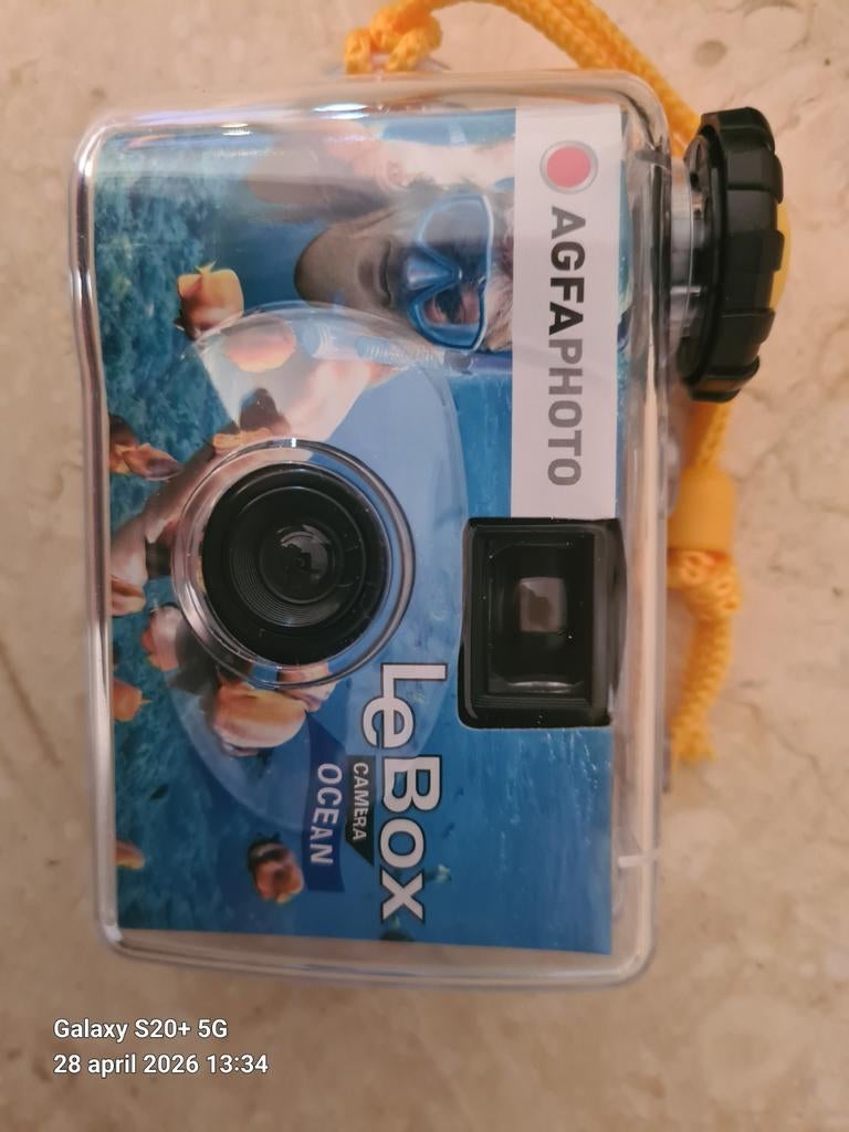 Nieuwe AgfaPhoto LeBox Ocean Onderwater Camera 27 Foto's, Ophalen of Verzenden, Nieuw, Minder dan 10 meter, Camera