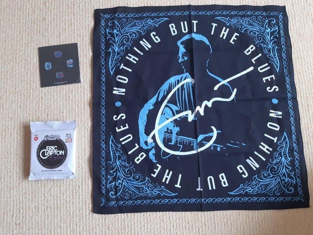 Eric Clapton Set sjaal/plectrums/snaren., Ophalen of Verzenden, Nieuw, Overige typen