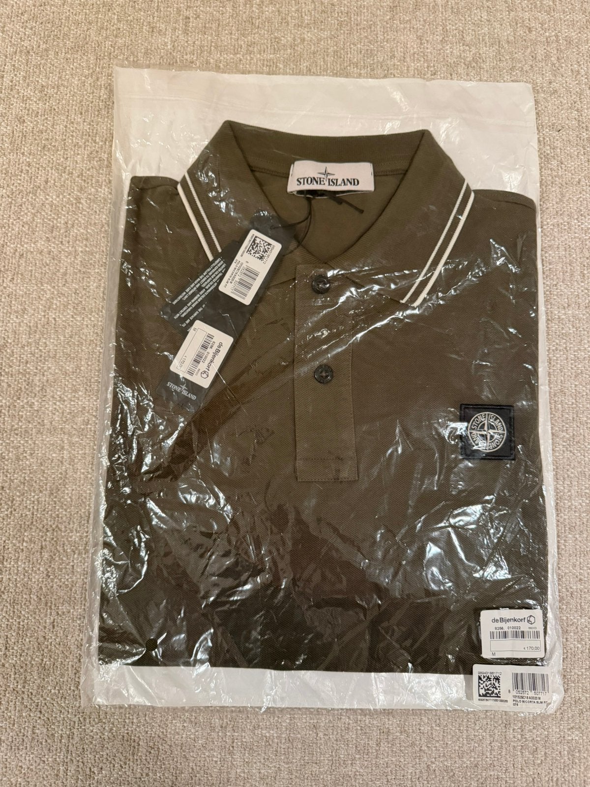 Stone Island Polo | Nieuw met Labels | Olive Green | M, Verzenden, Nieuw, Maat 48/50 (M), Groen