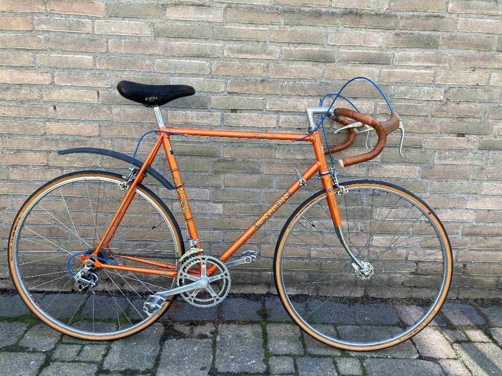 Vintage Union renfiets uit jaren zeventig, Minder dan 10 versnellingen, Gebruikt, Staal, Overige maten