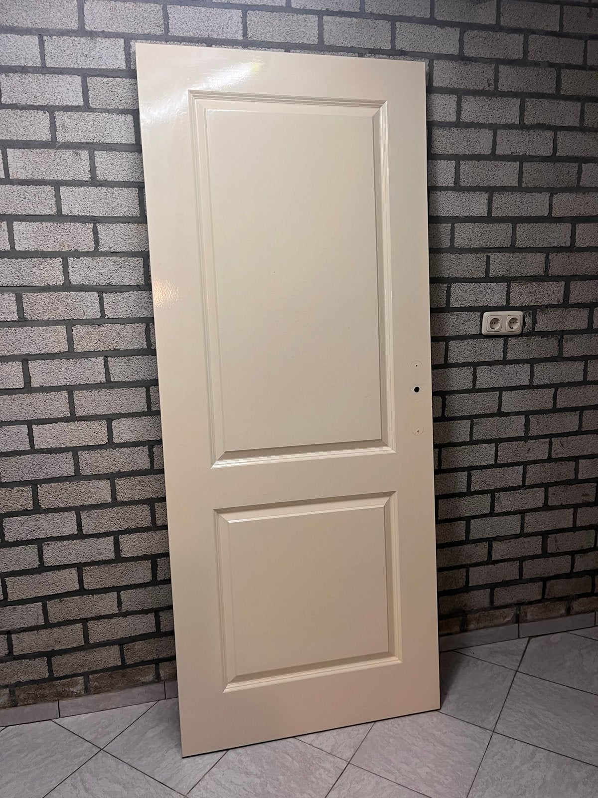 Mooie crèmekleurige stompe binnendeur 83x201,5 cm, 80 tot 100 cm, Binnendeur, Ophalen of Verzenden, Zo goed als nieuw