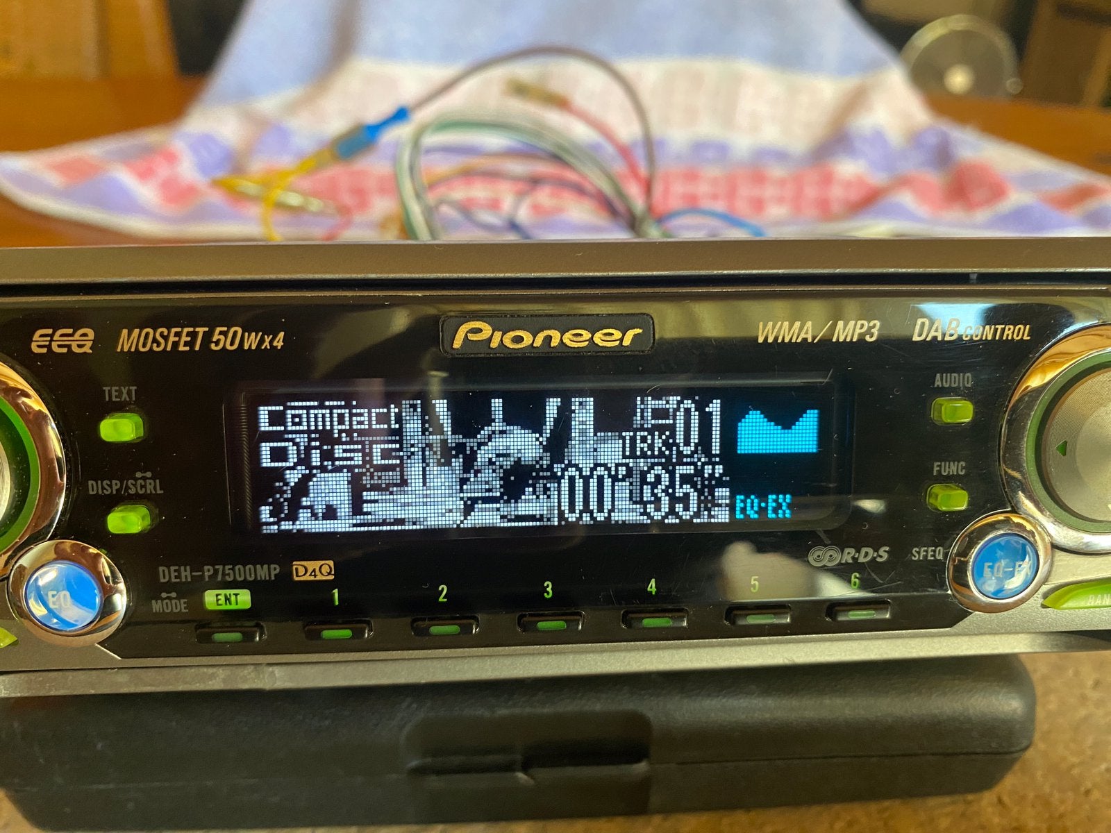 Zeldzame pioneer auto radio DEH-P7500MP, Ophalen of Verzenden, Zo goed als nieuw