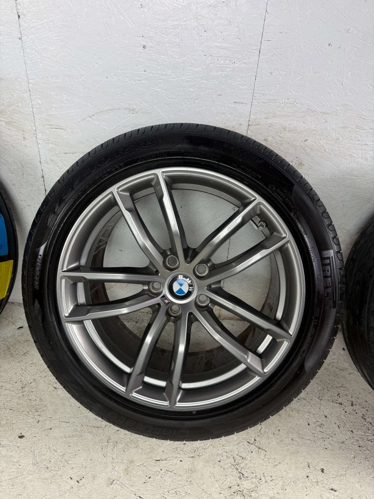 3 Originele BMW 5-Serie velgen 18" 5x112 Style 662M zomerset, Auto-onderdelen, Banden en Velgen, Niet ingevuld, 18 inch, Gebruikt