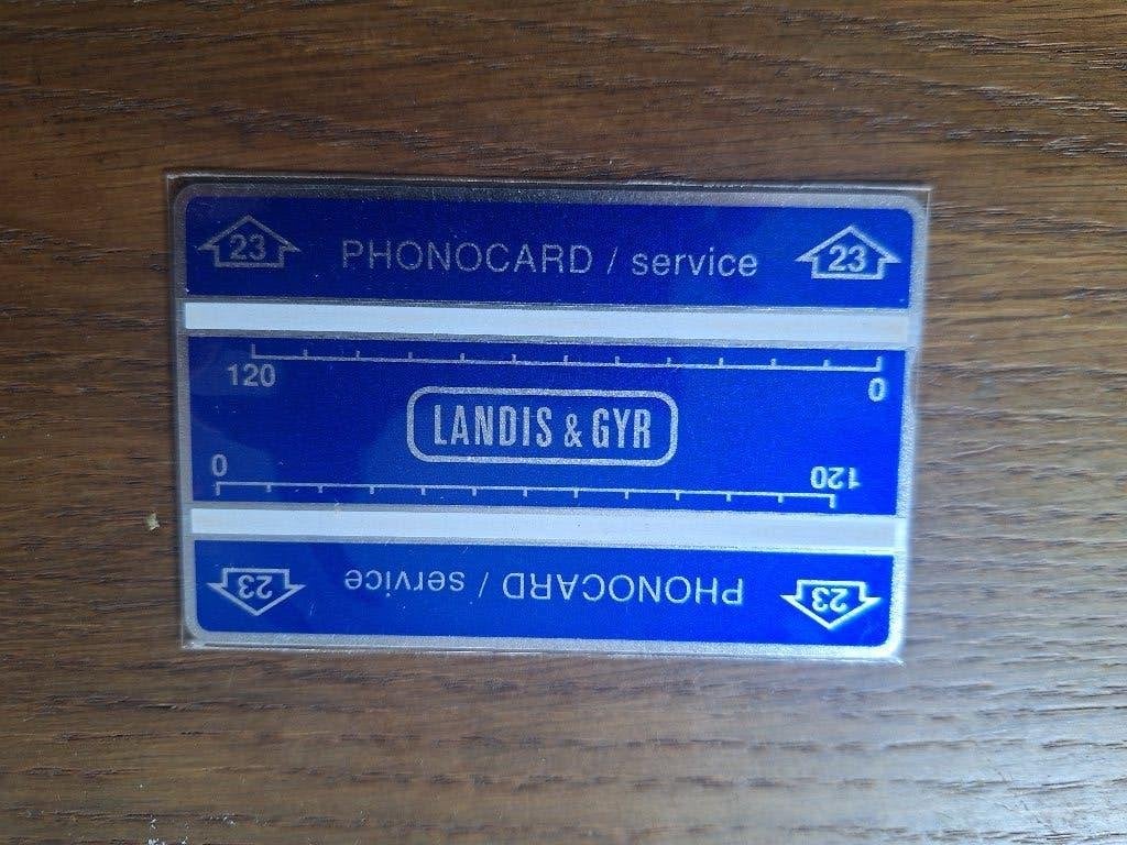 service telefoonkaart type '23' serie 704L, Verzenden