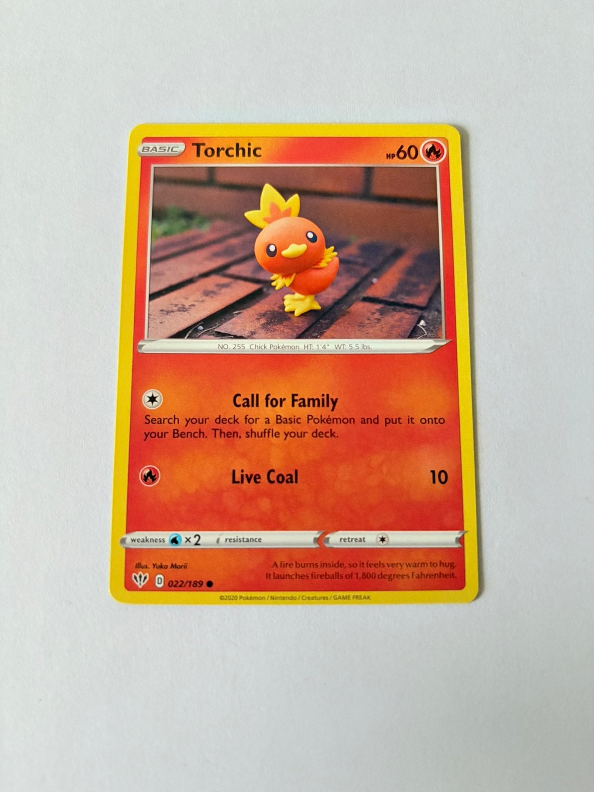 Pokémon kaart BASIC Torchic, Ophalen of Verzenden, Nieuw, Losse kaart