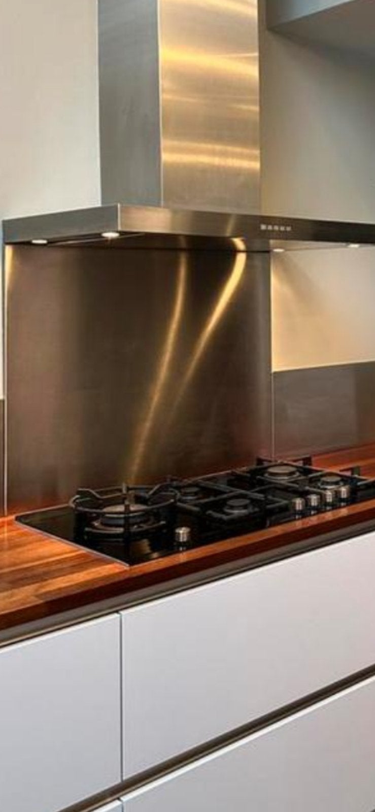 Gaskookplaat met wokbrander, 5-pits, 90 cm breed, zwart., Ophalen, Zo goed als nieuw