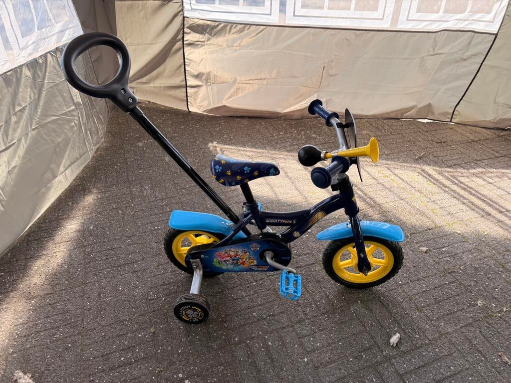 Kinderfiets Paw Patrol, Ophalen, Zo goed als nieuw, Duwstang