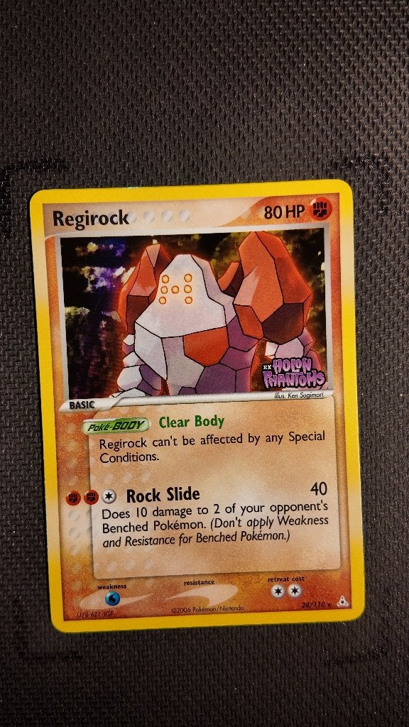 Regirock 28 Holon Phantoms | Pokemon kaart, Ophalen, Zo goed als nieuw, Losse kaart, Foil