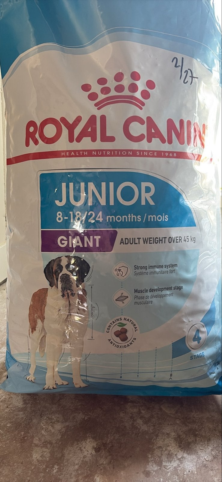 Royal canin junior giant NIEUW 2 zakken, Ophalen, Hond