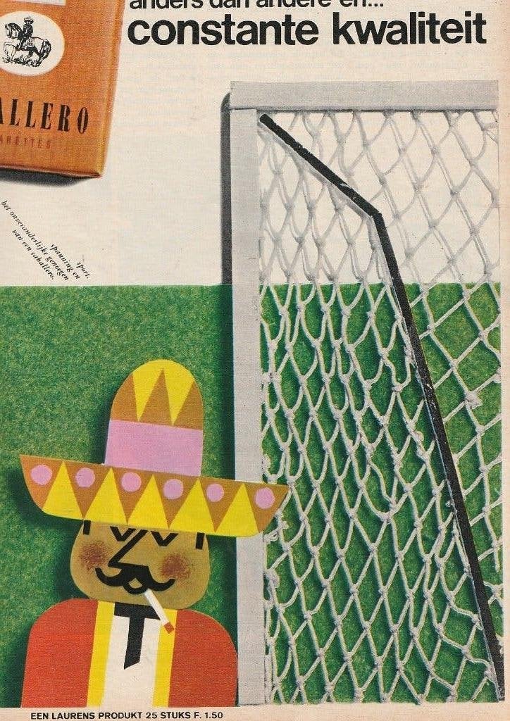 retro reclame 1966 Caballero Laurens sigaretten keeper, Verzamelen, Verzenden, Overige typen