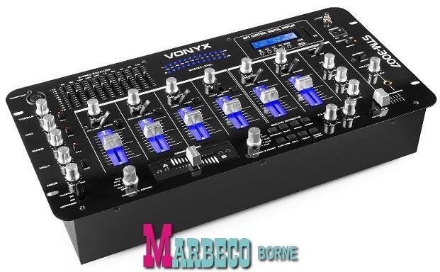 Mengpaneel 6-kanaals mixer SD/USB/MP3/LED/Bluetooth 19"