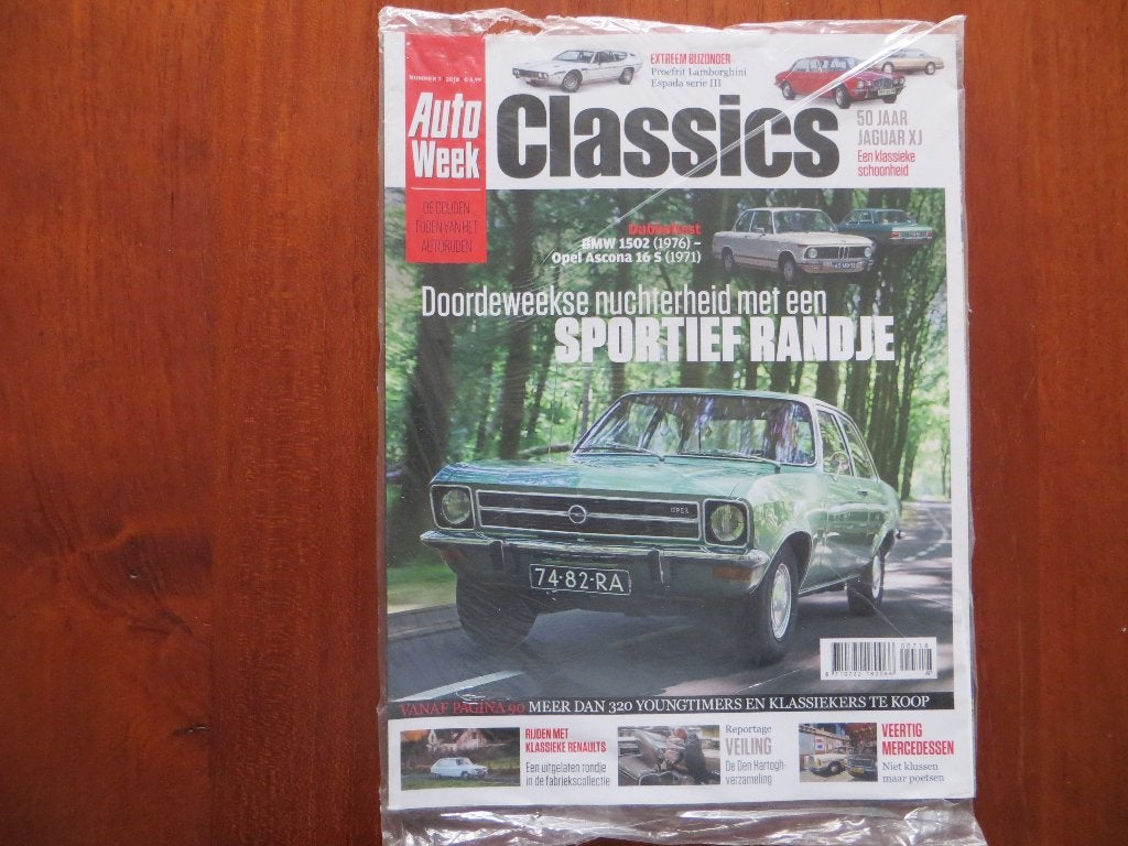 Autoweek Classics 7 2018 Opel Ascona 16S, BMW 1502, Jaguar, Ophalen of Verzenden, Nieuw, BMW