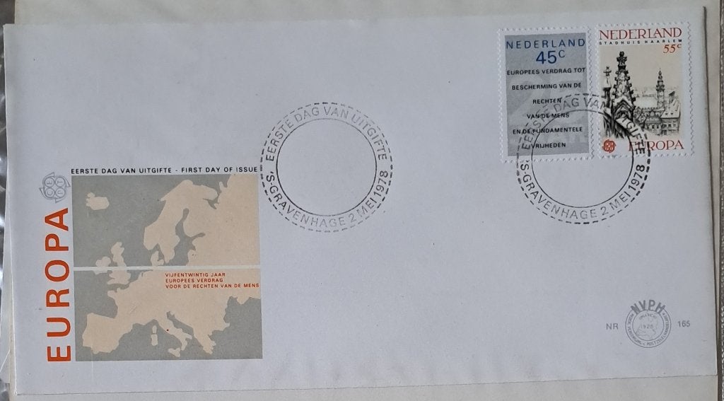 Envelop – 165.1978.Europa, Postzegels en Munten, Postzegels | Eerstedagenveloppen, Ophalen of Verzenden, Onbeschreven, Nederland